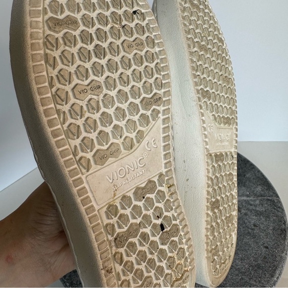 Vionic Avery White Leather Slip On Sneakers Shoes 6 - Picture 11 of 12